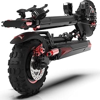 Off Road Electric Scooter Adults, 800/1200/1600W Motor, 48V 15/18/21AH Battery, 11" All-Terrain Tires, Heavy Duty E-Scooter with Dual Suspension with Seat
