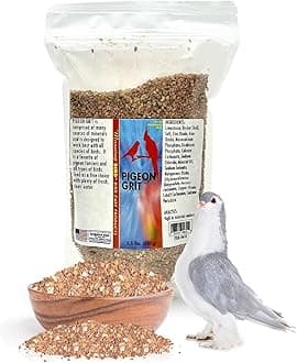 Pigeon Grit - Healthy & Nutritious Pigeon Food to Support Strong Muscles & Bones for Grit Eating Birds - Supports Digestion & Packed with Essential Minerals, 1.5 lbs