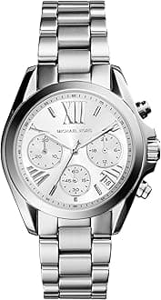 Bradshaw Women's Watch, Stainless Steel Chronograph Watch for Women with Steel or Leather Band