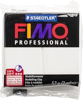 Staedtler Fimo Professional Oven Hardening Modelling Clay, 57G, White