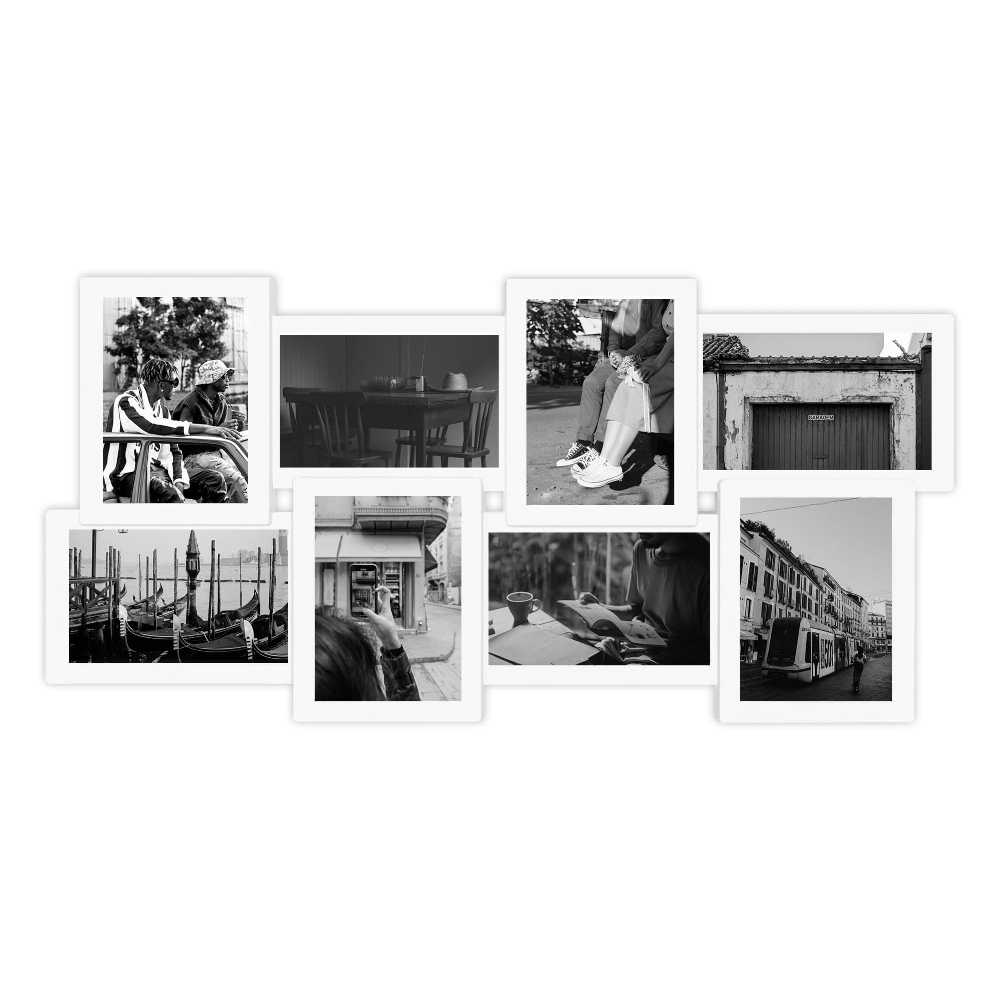 picture frames 4x6 collage, 8 Opening picture frames 4x6 multiple photos Selfie Gallery Collage, Wall Hanging For 6x4 Photos (White)
