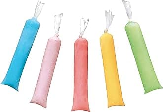 2x8 inch Bolsas Para Helado Bolis/Ice Candy Wrappers/Ice Moldes Para Paletas De Helado, Plastic Disposable Ice Popsicle Bags and Icecream Maker (pack of 100)