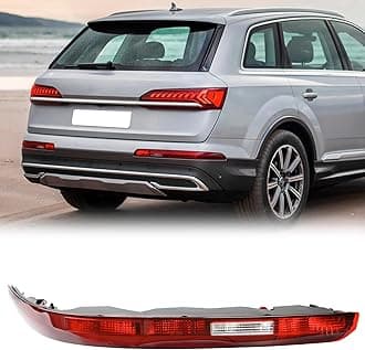 KAKSEY Rear Bumper Reflector Tail Light Fog Lamp Compatible with Audi Q7 2016 2017 2018 2019 2020 2021 2022 Replace 4M0945096A (Right Passgenger Side)