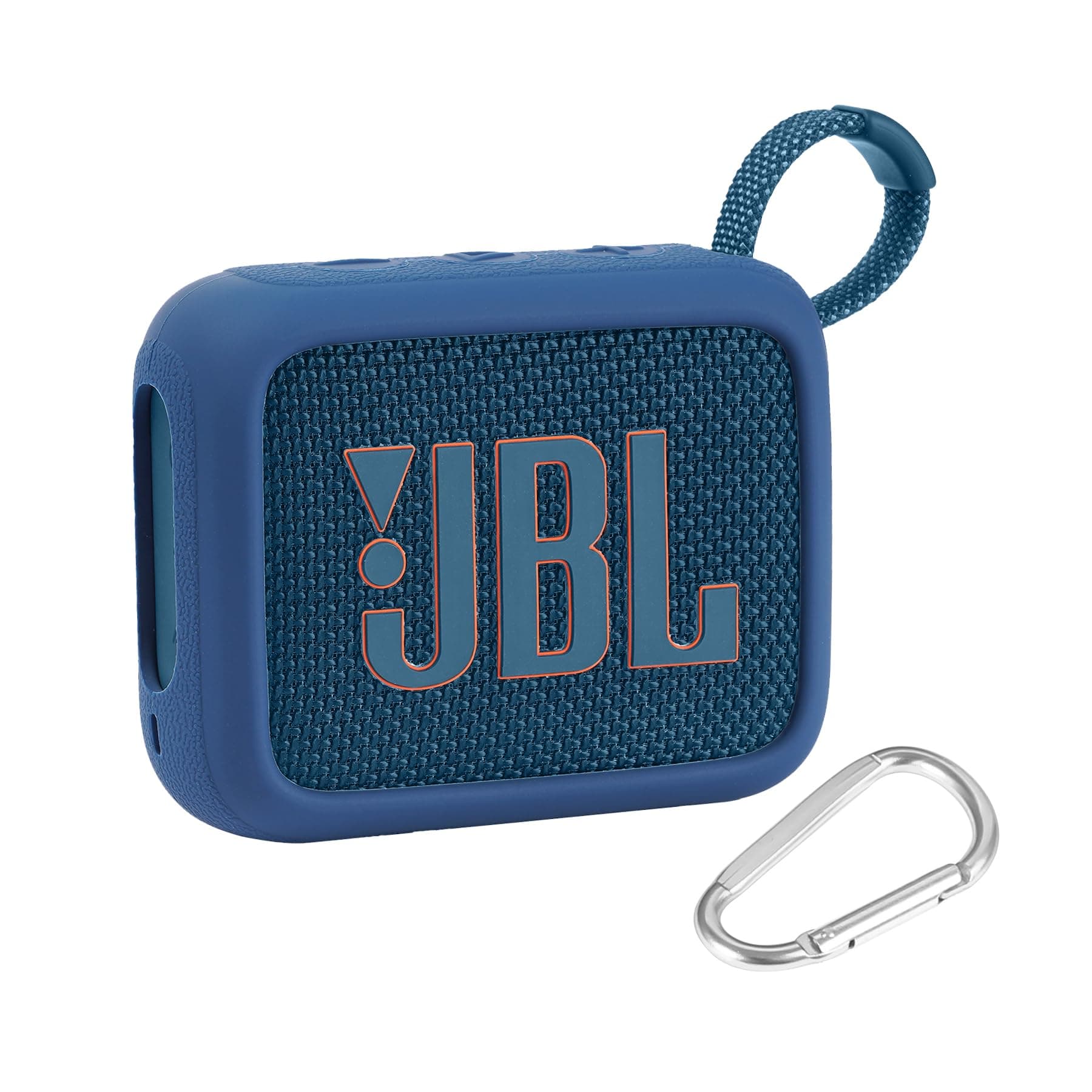 (Case Only) JBL GO4 Bluetooth Speaker Protective Storage Silicone Case Portable,Blue - co2CREA