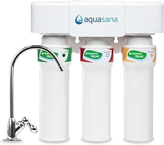 Under Sink Water Filter System - Reduces PFAS, Lead, & Chlorine in Drinking Water - Under Counter Claryum Filtration for Kitchen - 3-Stage Max Flow - Chrome Faucet - AQ-5300+.56