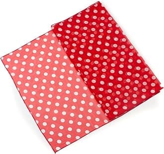 Polka Dot Scarf- Soft Lightweight Wrap Classic Retro 60s 70s Ladies Fashion Accessories