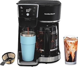 Hamilton Beach 2-Way Programmable 12 Cup & Single Serve Hot & Iced Coffee Maker