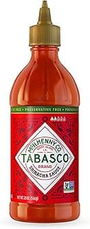 Brand Sriracha Sauce, Medium Hot Sauce, Easy-to-Squeeze Bottle, Thai-Style with Louisiana Twist, Rich & Bold Flavor, Great on Stir-Fry, Teriyaki, & More, 20 Oz (Pack of 1)