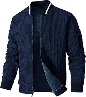 Mens Lightweight Jacket Casual Bomber Jacket Varsity Coat