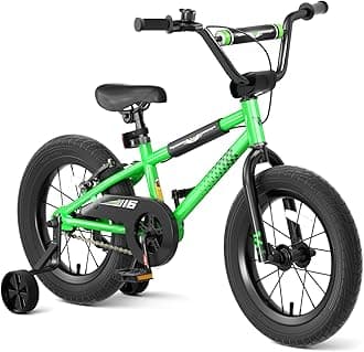 BMX Toddler Bike with Training Wheels 12/14/16 Inch Kids Bicycle Boys Girls Age 3-8 Durable Steel Frame Adjustable Seat Coaster Brake Bicicleta para Niños