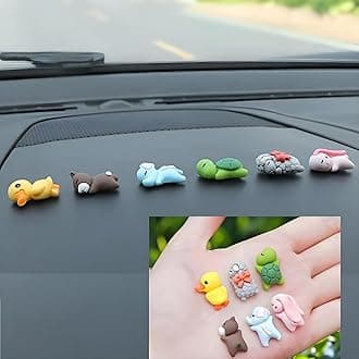 JIALTO Car Dashboard Accessories Cute Cartoon Couples Action Figure Figurines Balloon Ornament car Dashboard Auto Interior Dashboard Accessories for car Interior Dashboard Decoration (Car Rabits)
