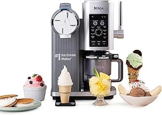 Ninja CREAMi Swirl Ice Cream & Soft Serve Maker, Sherbet, Milkshake, Frozen Yogurt, Low Calorie Program and More, 13-in-1 Soft Serve Handle & (2) CREAMi Swirl 16oz Pint for Kids & All Ages NC701