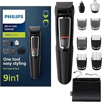 Norelco Multigroom All-in-One Trimmer with 13 Pieces All-in-one Trimmer 9-in-1 MG3740