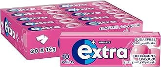 Extra Gum Bubblemint, Sugar Free Chewing Gum Pack of 30x10 Pellets, Get Fresh on the Go, and Ready for Every Opportunity
