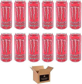 Energy Drink Flavours | Juiced, Zero Sugar, Ultra, Monarch, Fiesta Mango, Strawberry Dreams, VR46, Punch | High Caffeine Sports Energy Drink (Pipeline Punch - 500ml x 12Pack)
