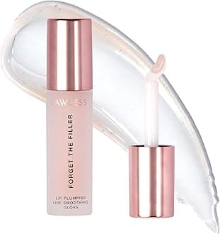 Women's Forget The Filler Lip Plumper Line Gloss, Rosy Outlook, Pink, 0.11 Fl Oz (Pack of 1)