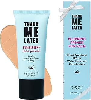 Thank Me Later Blurring Face Primer SPF 30 – Lightweight, Hydrating Makeup Primer - Smooths Fine Lines & Wrinkles for a Soft-Focus Finish – Mineral-Based, Cruelty-Free Formula – 30g
