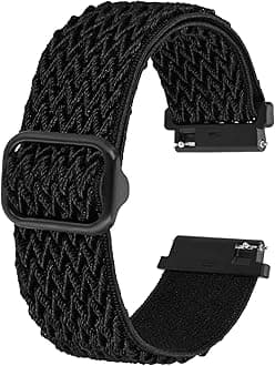 Stretchy Nylon Watch Band, Adjustable Buckle Loop Bands, Quick Release, Elastic Braided Nylon Strap 16mm 18mm 19mm 20mm 22mm