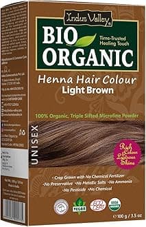 Light Brown Henna Hair Color-100% Pure & Natural