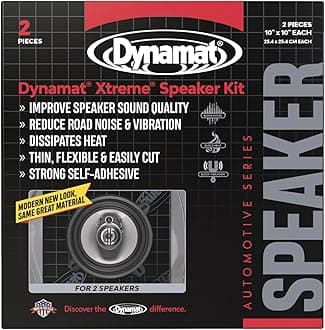 Dynamat 10415 Xtreme Speaker Kit - Sound Deadening and Audio Enhancing, Black