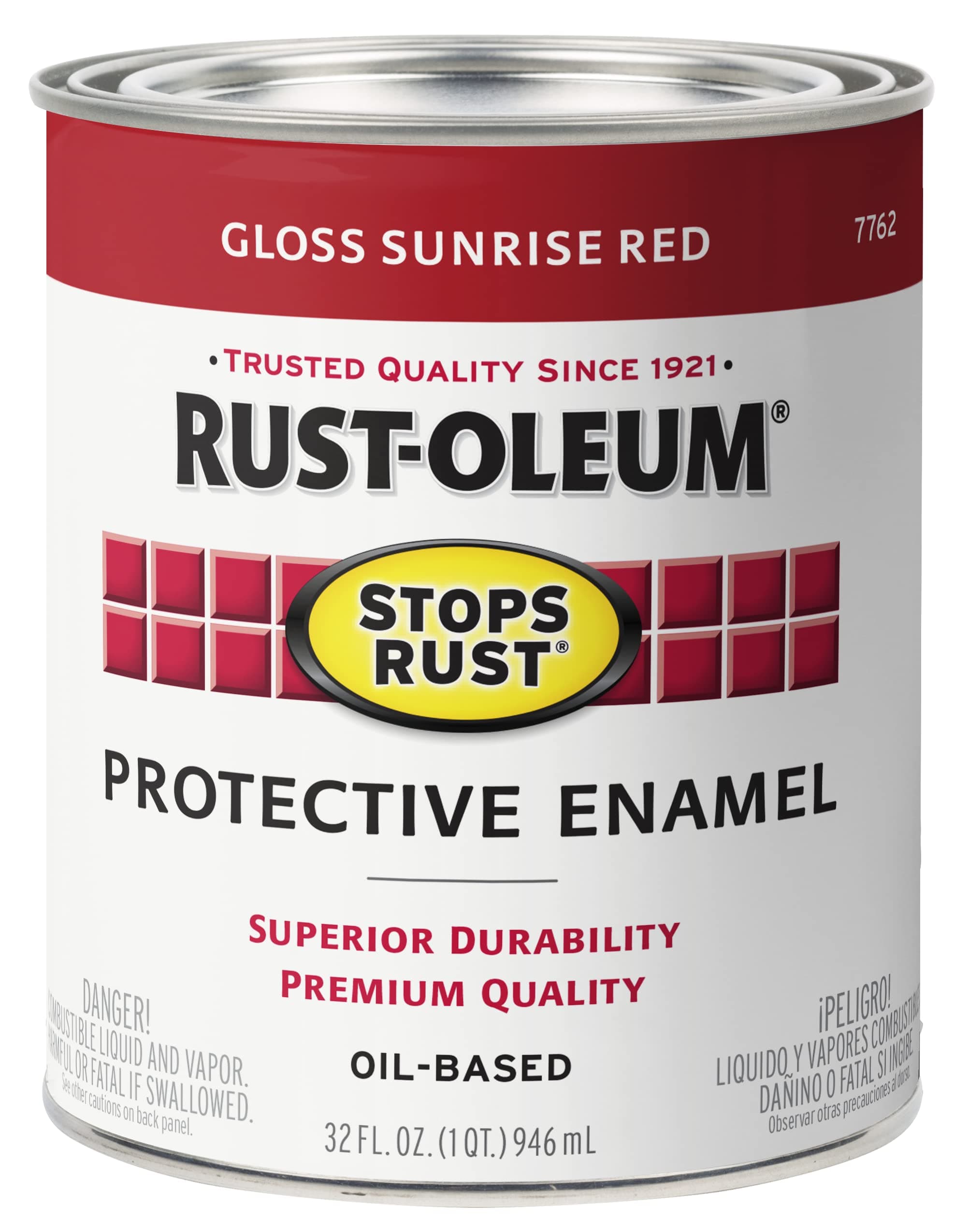 Rust-Oleum Stops Rust Protective Enamel Brush-On Paint Quart