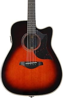 Yamaha 6 String Series A3R Acoustic-Electric Guitar-Rosewood, Tobacco Sunburst, Dreadnought Cutaway TBS