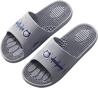 Summer Sandals, Foot Massage Mens Slippers, Acupressure Massage Slippers For Men Relieve Plantar Stress Acupressure Relaxation Foot Massage Shoes (Color : G, Size : EUR 44-45)