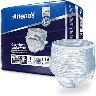 Incontinence Care Underwear for Adults, Overnight, Large, 14 Count