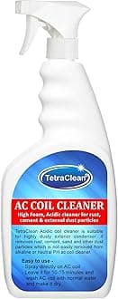 Tetraclean High Foam AC Coil Cleaner | Air Conditioner Unscented Cleaner Liquid | Instant AC Coil Cleaning Agent for Exterior Condensor in Spray Bottle | For Home & Commercial Use - 500ml
