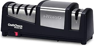 Chef'sChoice 0290101 Chef's Choice 290 Hybrid AngelSelect 15/20 Diamond Hone Knife Sharpener, Black