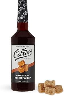 - Collins Brown Sugar Syrup - Simple Syrup for Cocktails, Brown Sugar Coffee Syrup - Cocktail Syrup 32oz Set of 1
