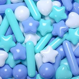 STARBOLO Ball Pit Balls for Toddlers - Macaron Ball Pit Balls Crush Proof Plastic Toy Balls for Toddlers Ball Pits, Ball Pit Play Tent, Baby Pool Water Toys,50pcs(Blue,Green,White)