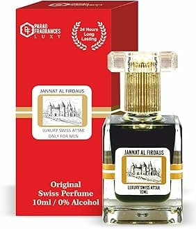 Parag Fragrances Jannat al Firdaus 10ml Attar (Switzerland Addition) / Long Lasting and Premium Fragrance For Men/Original Jannat al Firdaus Attar