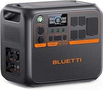 BLUETTI AC200PL Portable Power Station, 2304Wh Solar Generator, Expandable to 8448Wh w/ 4 2400W AC Outlets (3600W Power Lifting), 30A TT30 Output, LiFePO4 Battery Backup for RV, Camping, Home Use