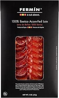 Fermin Sliced Iberico de Bellota Pork Loin – 2 oz | 100% Acorn-Fed | Authentic Spanish Lomo