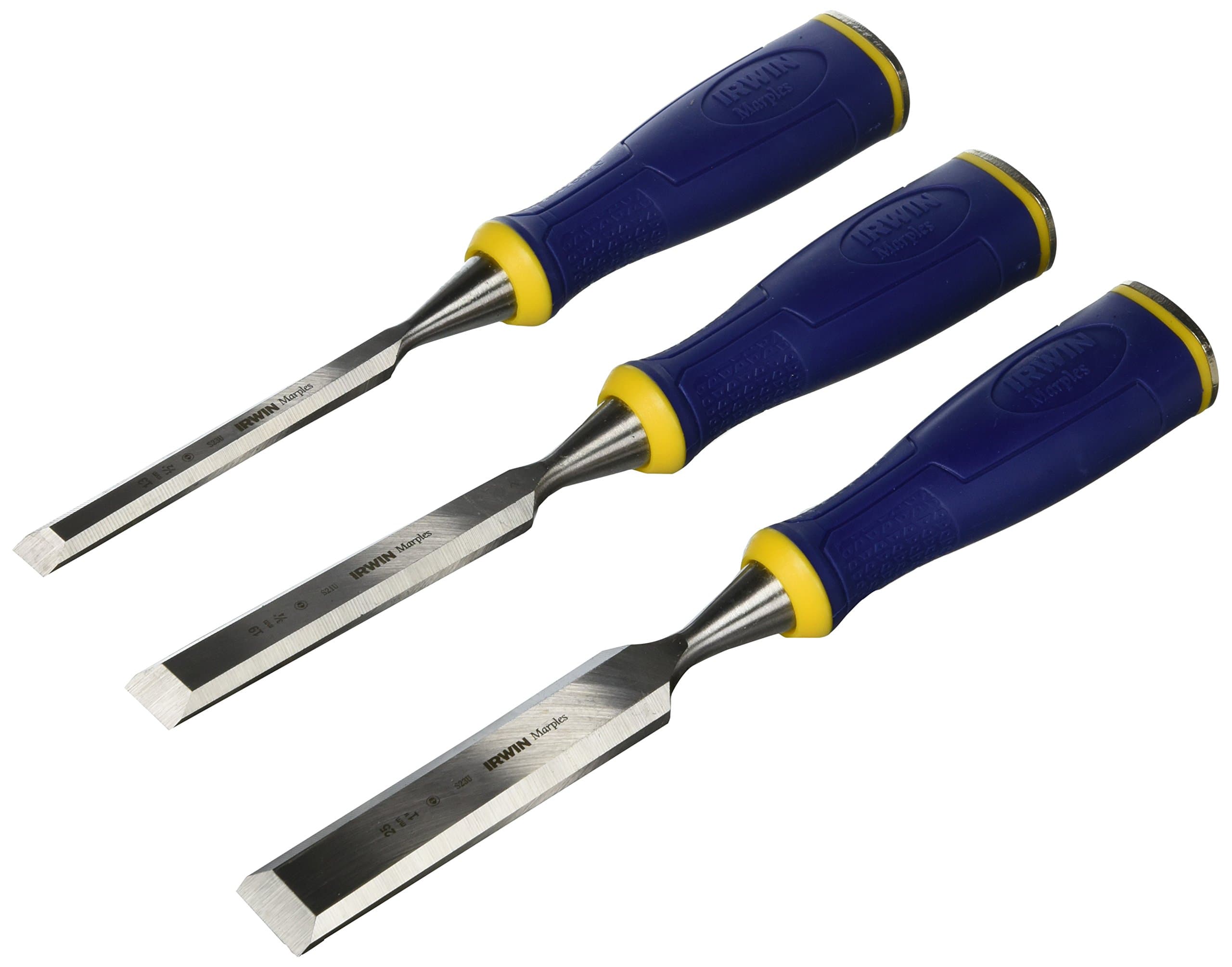 Irwin Marples MS500 Soft Touch Bevel Edge Chisel 3 Piece Set