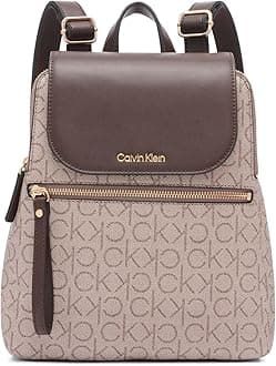 Calvin Kleinwomens Reyna Signature Key Item Flap Backpack Calvin Klein Reyna Signature Key Item Flap Backpack