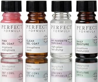 Nail Essentials Kit – 4-Piece Keratin Nail Strengthener and Growth - Nail Repair For Damaged Nails | High Gloss Finish, Nail Polish and Treatment for Longer, Stronger Nails