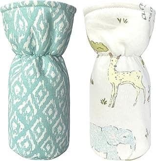 abracadabra Cotton Bottle Modern Cover (Set Of 2) - Savanna, Multicolor
