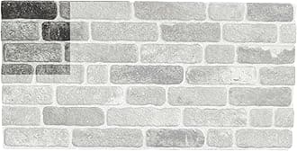 IZODEKOR3D Wall Panels Brick Effect - Cladding, Stone Look, Styrofoam Facing for Living Room, Kitchen, Bathroom, Balcony, Bedroom, Back of Counter and Teras | Path of Gray (10" x 10" Sample)