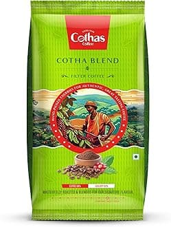Cothas Cotha Blend Filter Coffee Powder | Roasted & Blended Signature Mix of 60% Coffee & 40% Chicory | Authentic South Indian Filter Coffee with Rich & Aromatic Flavour (500 g)