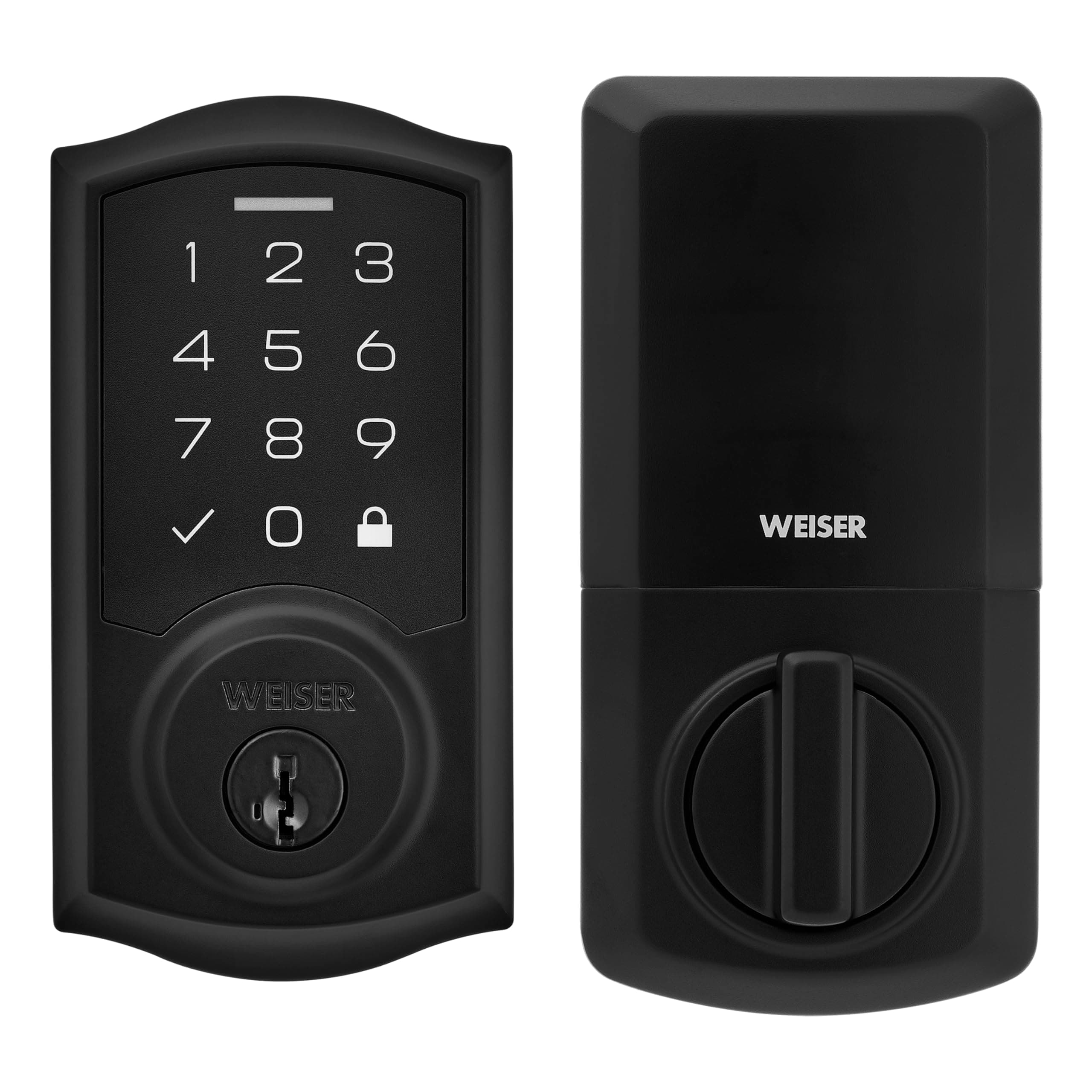 SmartCode Electronic Touchpad Deadbolt - Matte Black