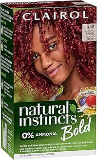 Clairol Natural Instincts Bold Permanent Hair Dye, R56 Achiote Auburn Hair Color, Pack of 1
