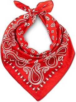 Bandana Scarf for Men and Women - Premium Cotton Stylish & Versatile Paisley Bandanas - Perfect Neck and Head Wear for Summer, Winter and Sports