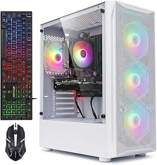 STGAubron Gaming PC Computer Desktop, GeForce GTX 1660 Ti 6G, Intel Core I7 u...