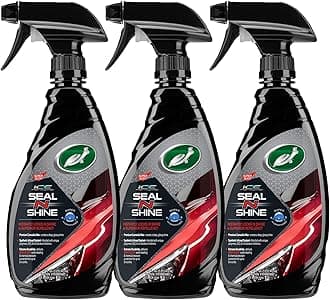Turtle Wax ICE Seal N Shine, Car Wax Sealant, High Gloss Shine, Insane Water Beading and Durable Paint Protection, Carnauba Wax Infused, For Paint, Wheels, Glass, Plastics and More, 16oz (Pack of 3)