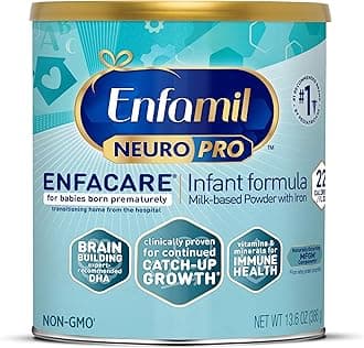 NeuroPro EnfaCare High Calorie Premature Baby Formula, Milk-Based with Iron, Brain-Building DHA, Vitamins & Minerals for Immune Support, added easy-to-digest proteins, Baby Milk, 13.6 Oz Can