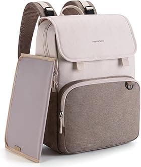 mommore Diaper Bag Backpack with Changing Pad for Travel Outdoors