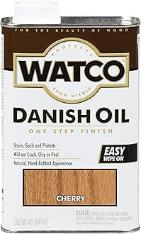Watco 65241 Danish Oil Wood Finish, Quart, Cherry