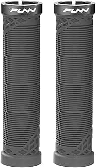 Hilt Mountain Bike Handlebar Grips with Single Lock On Clamp, Lightweight and Ergonomic Bicycle Handlebar Grips with 22 mm Inner Diameter, Unique Patterned Bicycle Grips for MTB/BMX